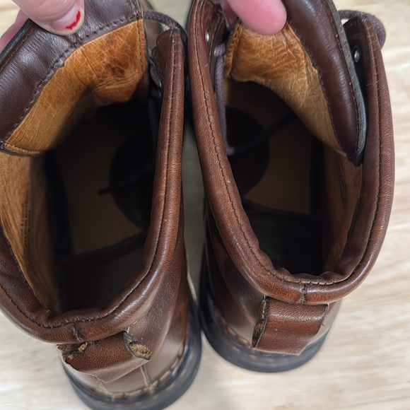 Women’s Born Full Leather size 9.5 M Lace up Brown Ankle Boots Like New - Picture 6 of 8